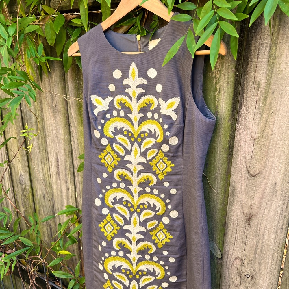 Tabitha Fountain Sheath Dress (Anthropologie)
